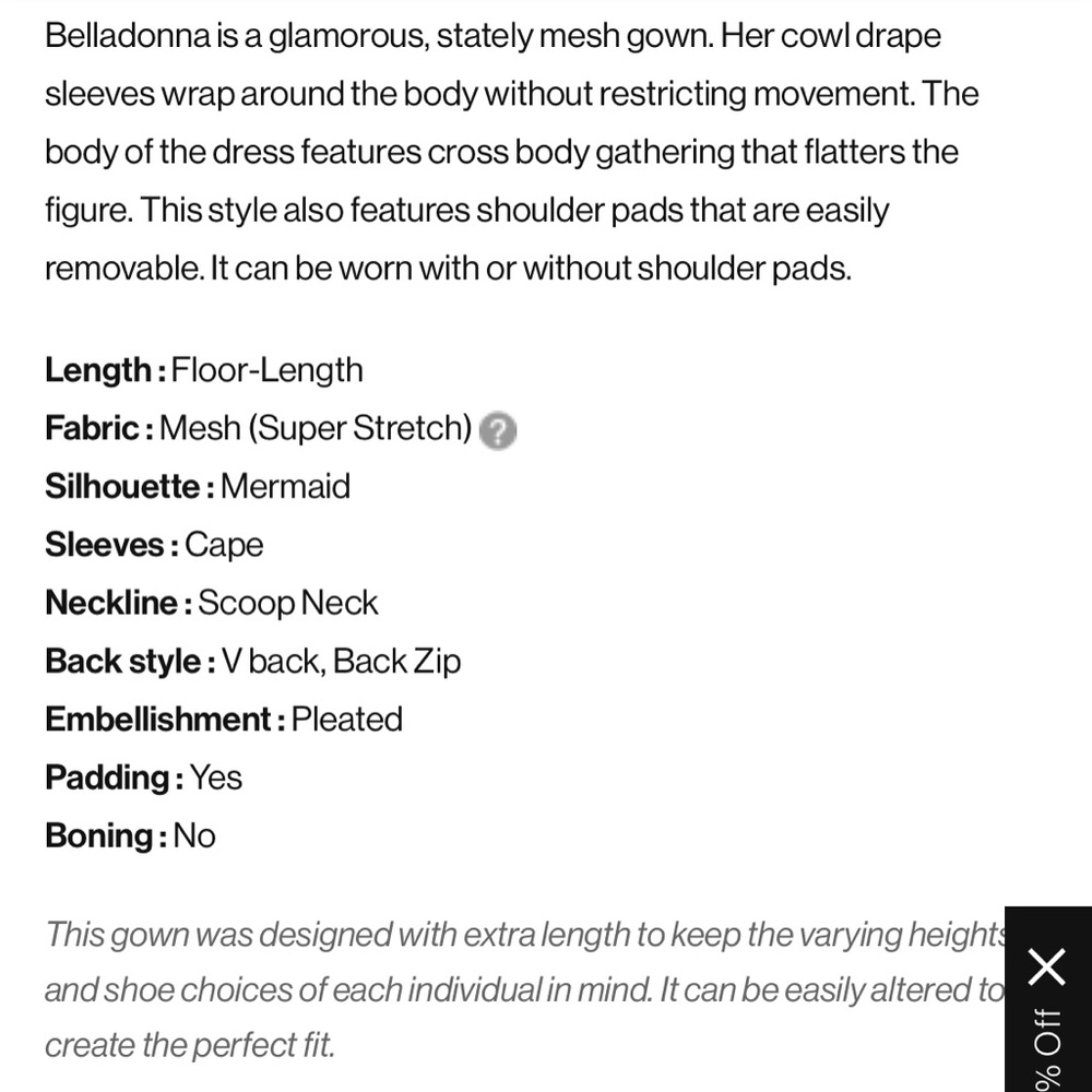 Azazie elegant Blue-Grey Gown, size 10 - Picture 15 of 15